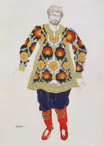 Costume Design for a Man, from Sadko, 1917 by Leon Bakst